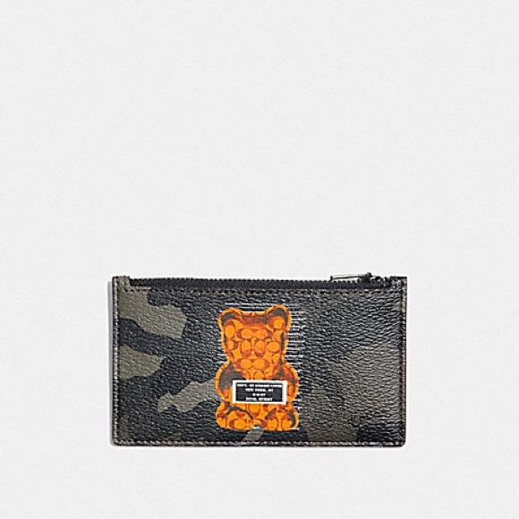 Coach 💎 Zip Card Case 🐻 Vandal Gummy - Picture 4 of 4
